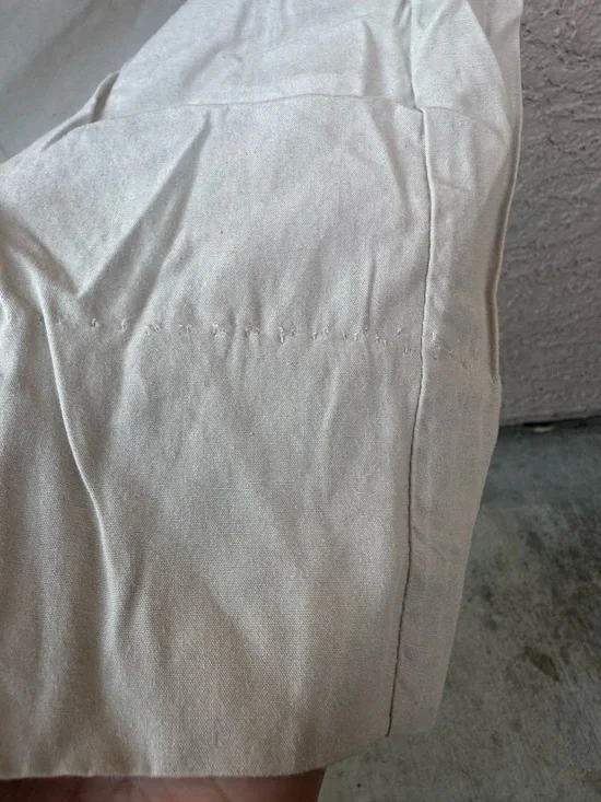 FREE PEOPLE Beige Women’s Casual Shorts with Red Belt - Picture 4 of 10